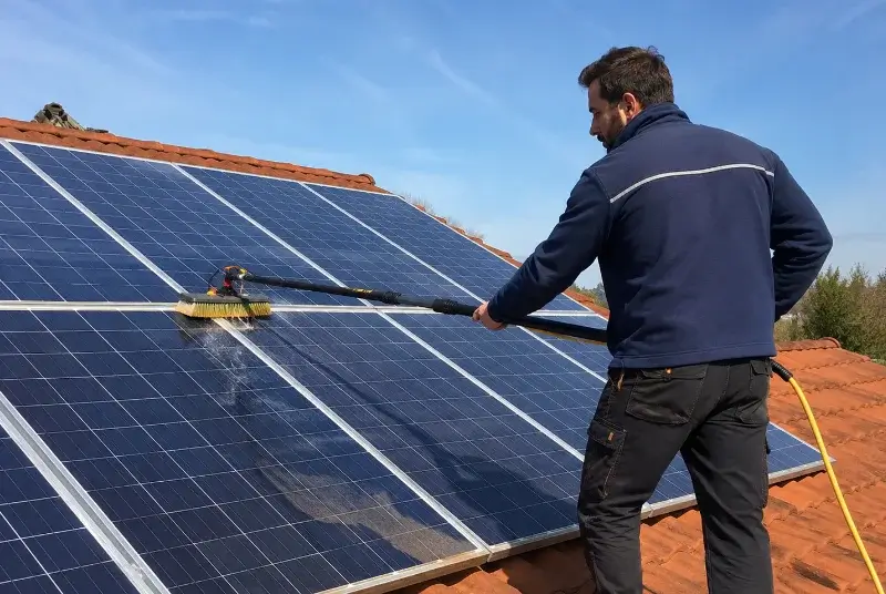 Nettoyage et entretien de panneaux solaires à Saint-Perdon